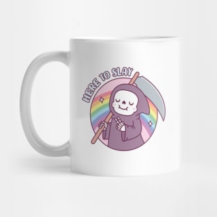 Cute Grim Reaper Here To Slay Funny Mug